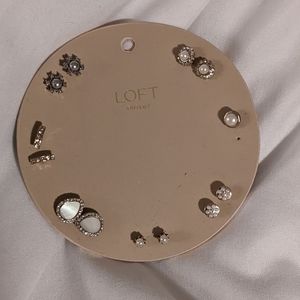 NWOT Assortment of Faux Pearl and Stone Stud Earrings